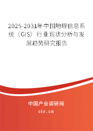 2025-2031年中國(guó)地理信息系統(tǒng)（GIS）行業(yè)現(xiàn)狀分析與發(fā)展趨勢(shì)研究報(bào)告