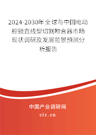2024-2030年全球與中國電動腔鏡直線型切割吻合器市場現(xiàn)狀調(diào)研及發(fā)展前景預(yù)測分析報告