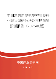 中國建筑用聚氨酯密封膠行業(yè)現(xiàn)狀調(diào)研分析及市場前景預(yù)測報(bào)告（2025年版）