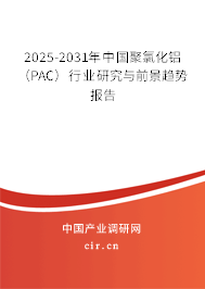 2025-2031年中國聚氯化鋁（PAC）行業(yè)研究與前景趨勢報告