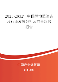 2025-2031年中國(guó)蒲地藍(lán)消炎片行業(yè)發(fā)展分析及前景趨勢(shì)報(bào)告