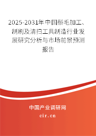 2025-2031年中國鬃毛加工、制刷及清掃工具制造行業(yè)發(fā)展研究分析與市場前景預測報告