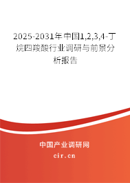 2025-2031年中國1,2,3,4-丁烷四羧酸行業(yè)調(diào)研與前景分析報告