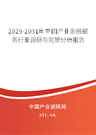 2025-2031年中國(guó)產(chǎn)業(yè)金融服務(wù)行業(yè)調(diào)研與前景分析報(bào)告