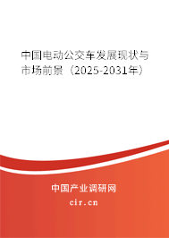 中國電動公交車發(fā)展現(xiàn)狀與市場前景（2025-2031年）