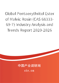 Global Pentaerythritol Ester of Maleic Rosin (CAS 68333-69-7) Industry Analysis and Trends Report 2020-2026