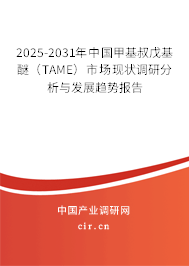 2025-2031年中國甲基叔戊基醚（TAME）市場現(xiàn)狀調(diào)研分析與發(fā)展趨勢報告