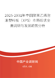 2025-2031年中國聚苯乙烯泡沫塑料板（XPS）市場現(xiàn)狀全面調(diào)研與發(fā)展趨勢(shì)分析