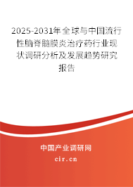2024-2030年全球與中國流行性腦脊髓膜炎治療藥行業(yè)現(xiàn)狀調研分析及發(fā)展趨勢研究報告