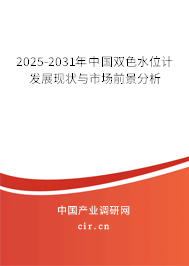 2025-2031年中國(guó)雙色水位計(jì)發(fā)展現(xiàn)狀與市場(chǎng)前景分析