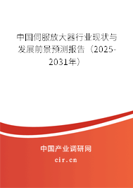 中國(guó)伺服放大器行業(yè)現(xiàn)狀與發(fā)展前景預(yù)測(cè)報(bào)告（2025-2031年）