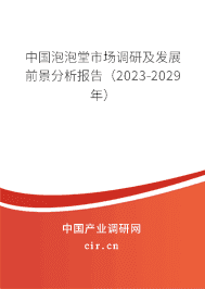 中國泡泡堂市場調(diào)研及發(fā)展前景分析報告（2023-2029年）