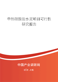 中熱硅酸鹽水泥項(xiàng)目可行性研究報告