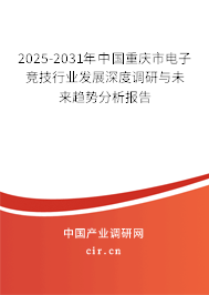 2025-2031年中國重慶市電子競技行業(yè)發(fā)展深度調(diào)研與未來趨勢分析報告