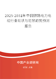 2024-2030年中國鐵路電力電纜行業(yè)現(xiàn)狀與前景趨勢預(yù)測報(bào)告