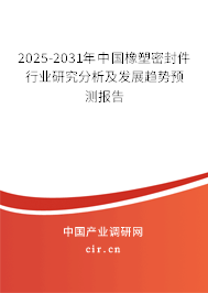 2025-2031年中國橡塑密封件行業(yè)研究分析及發(fā)展趨勢預(yù)測報告