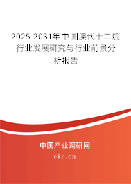 2025-2031年中國(guó)溴代十二烷行業(yè)發(fā)展研究與行業(yè)前景分析報(bào)告