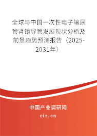 全球與中國一次性電子輸尿管腎鏡導(dǎo)管發(fā)展現(xiàn)狀分析及前景趨勢預(yù)測報告（2025-2031年）