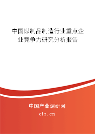 中國煤制品制造行業(yè)重點(diǎn)企業(yè)競爭力研究分析報告