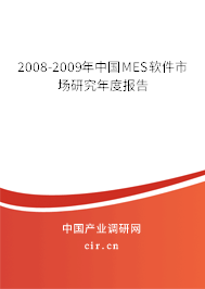 2008-2009年中國MES軟件市場研究年度報告