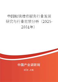 中國玻璃維修服務(wù)行業(yè)發(fā)展研究與行業(yè)前景分析（2025-2031年）
