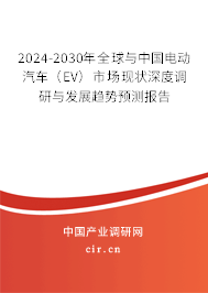 2024-2030年全球與中國電動汽車（EV）市場現(xiàn)狀深度調(diào)研與發(fā)展趨勢預測報告