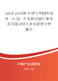 2024-2030年全球與中國(guó)非晶硅（A-Si）平板探測(cè)器行業(yè)發(fā)展深度調(diào)研與未來趨勢(shì)分析報(bào)告