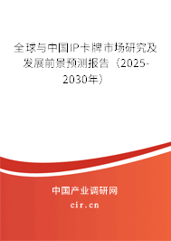 全球與中國(guó)IP卡牌市場(chǎng)研究及發(fā)展前景預(yù)測(cè)報(bào)告（2025-2030年）