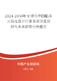 2024-2030年全球與中國臨床火焰光度計行業(yè)發(fā)展深度調(diào)研與未來趨勢分析報告