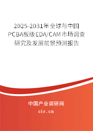 2025-2031年全球與中國PCBA板級EDA/CAM市場調(diào)查研究及發(fā)展前景預測報告