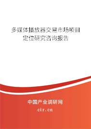 多媒體播放器交易市場(chǎng)項(xiàng)目定位研究咨詢報(bào)告
