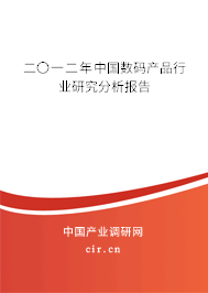 二〇一二年中國(guó)數(shù)碼產(chǎn)品行業(yè)研究分析報(bào)告