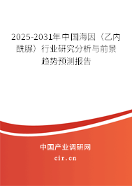 2025-2031年中國海因（乙內(nèi)酰脲）行業(yè)研究分析與前景趨勢預(yù)測報告