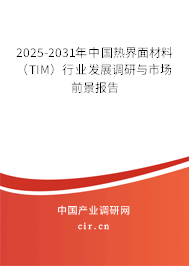 2025-2031年中國熱界面材料（TIM）行業(yè)發(fā)展調(diào)研與市場前景報告