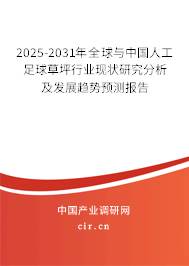 2025-2031年全球與中國(guó)人工足球草坪行業(yè)現(xiàn)狀研究分析及發(fā)展趨勢(shì)預(yù)測(cè)報(bào)告