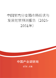 中國室內(nèi)分支箱市場現(xiàn)狀與發(fā)展前景預(yù)測報告（2025-2031年）