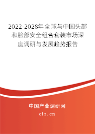 2022-2028年全球與中國頭部和臉部安全組合套裝市場深度調(diào)研與發(fā)展趨勢報告
