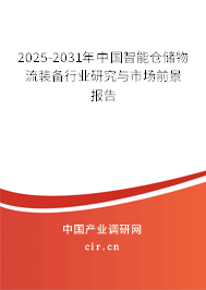 2025-2031年中國智能倉儲物流裝備行業(yè)研究與市場前景報告