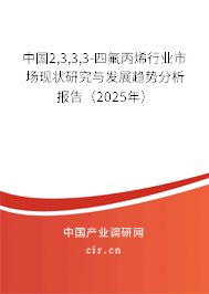 中國2,3,3,3-四氟丙烯行業(yè)市場現(xiàn)狀研究與發(fā)展趨勢分析報告（2025年）