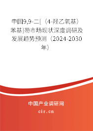 中國9,9-二[（4-羥乙氧基）苯基]芴市場現(xiàn)狀深度調(diào)研及發(fā)展趨勢預(yù)測（2024-2030年）