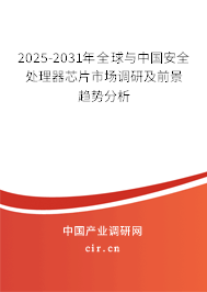 2025-2031年全球與中國安全處理器芯片市場調(diào)研及前景趨勢分析