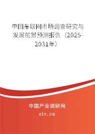 中國(guó)車聯(lián)網(wǎng)市場(chǎng)調(diào)查研究與發(fā)展前景預(yù)測(cè)報(bào)告（2025-2031年）