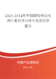 2025-2031年中國(guó)磁吸移動(dòng)電源行業(yè)現(xiàn)狀分析與發(fā)展前景報(bào)告