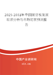 2025-2031年中國搓牙板發(fā)展現(xiàn)狀分析與市場前景預(yù)測報告