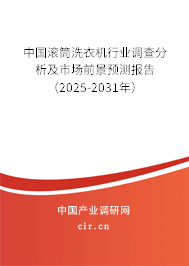 中國滾筒洗衣機行業(yè)調(diào)查分析及市場前景預(yù)測報告（2025-2031年）
