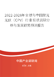 2022-2028年全球與中國(guó)聚光光伏（CPV）行業(yè)現(xiàn)狀調(diào)研分析與發(fā)展趨勢(shì)預(yù)測(cè)報(bào)告