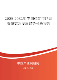 2025-2031年中國磷礦市場調(diào)查研究及發(fā)展趨勢分析報告