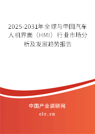 2025-2031年全球與中國汽車人機(jī)界面（HMI）行業(yè)市場(chǎng)分析及發(fā)展趨勢(shì)報(bào)告