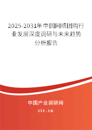 2025-2031年中國(guó)網(wǎng)絡(luò)團(tuán)購(gòu)行業(yè)發(fā)展深度調(diào)研與未來(lái)趨勢(shì)分析報(bào)告