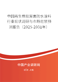 中國再生橡膠屋面防水涂料行業(yè)現(xiàn)狀調(diào)研與市場前景預(yù)測報告（2025-2031年）